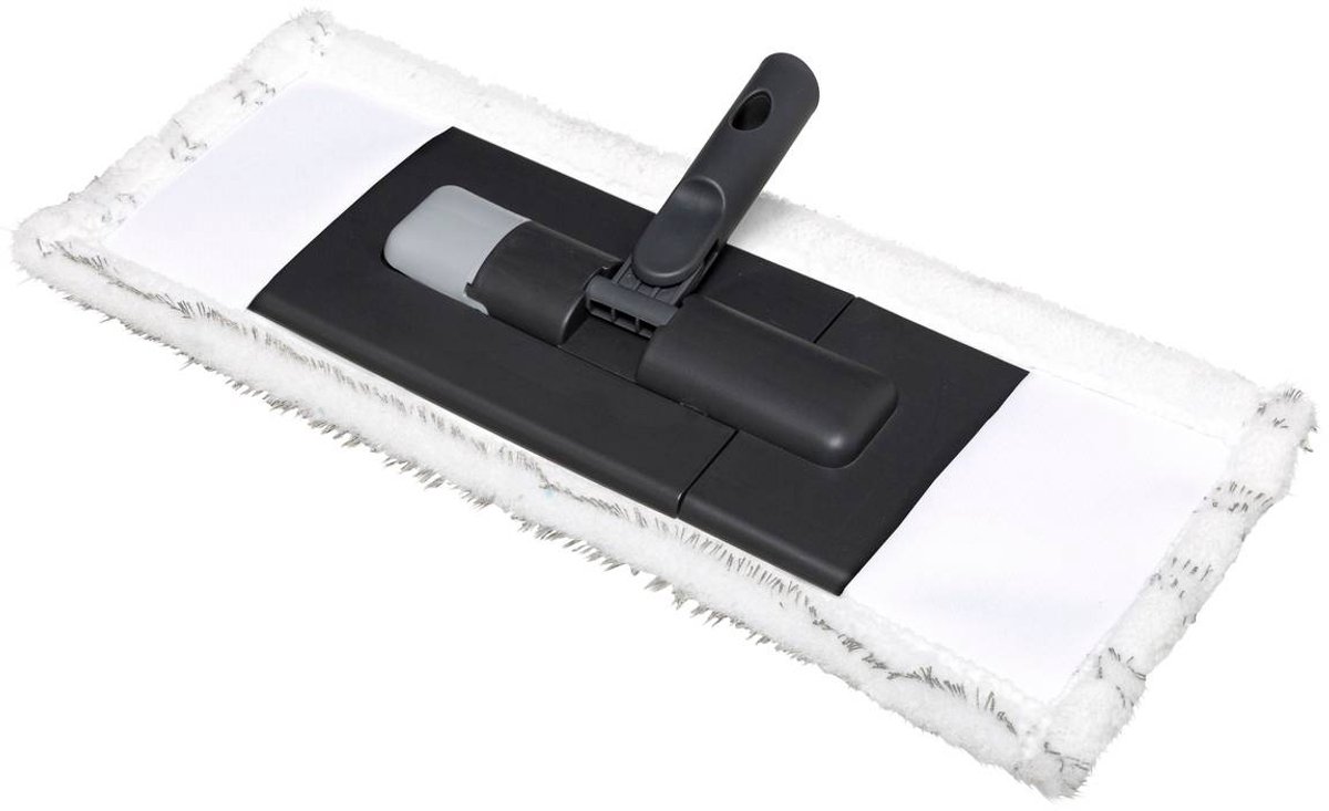 Click & Clean microvezel vlakmop Five® - Grijs - Verstelbaar