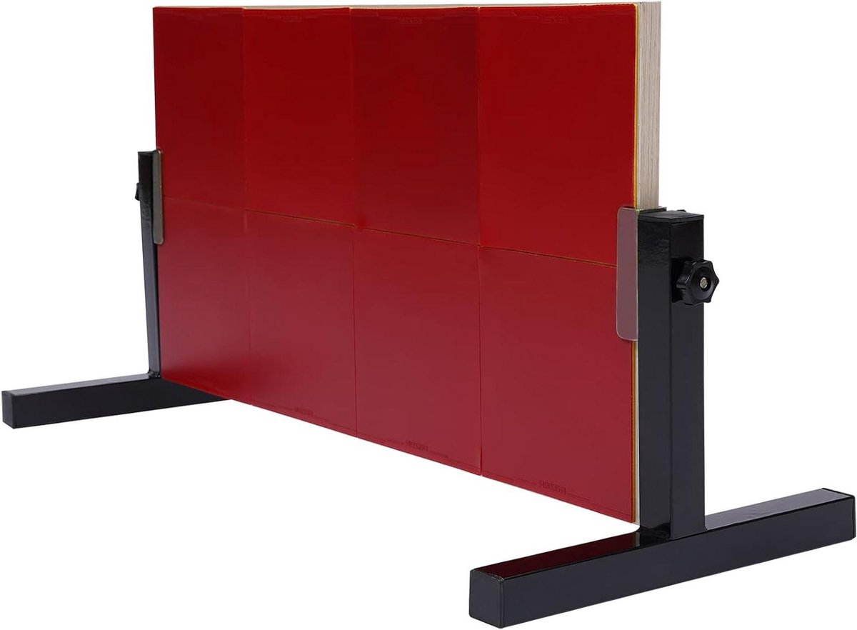 Tafeltennis Returnboard - Ping Pong Rebound - Zelf Training - 360° Hoekinstelling - 66 x 33 cm - Rood