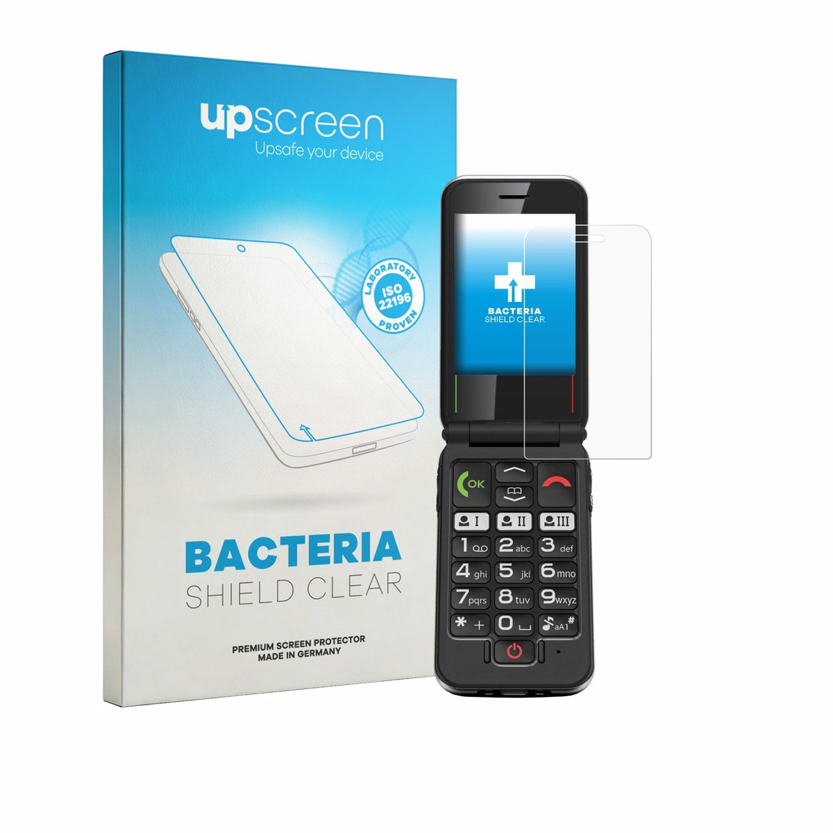 upscreen - Screenprotector voor Emporia Joy LTE - Folie Beschermfolie transparant antibacterieel
