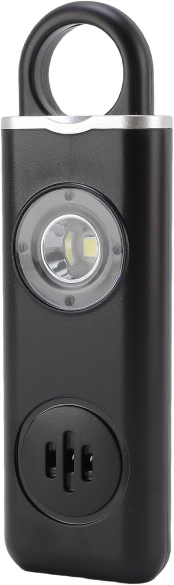 Persoonlijk Veiligheidsalarm - Noodalarm Sirene - Zelfverdediging - 130dB Luid Alarm - 10x6x2 cm - Zwart