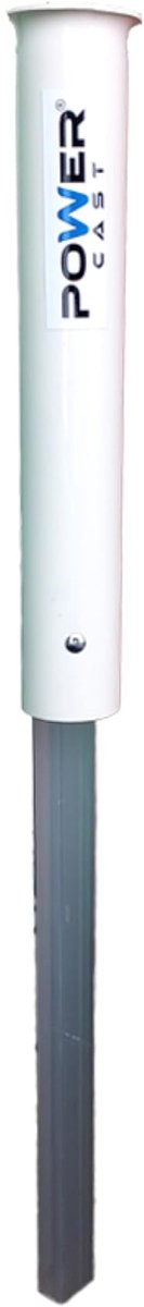 SnelShoppen - Strand Vissen PVC Buis met Stalen Spike Enkele Staaf 42" - Duurzaam, Lichtgewicht, Ideaal voor Vissen, Camping en Buitenactiviteiten