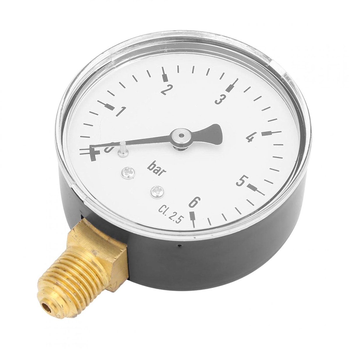 1/4 "NPT Hydraulische Manometer 0-6 Bar Side Mount 6cm Dia Manometer Industriële Manometers)