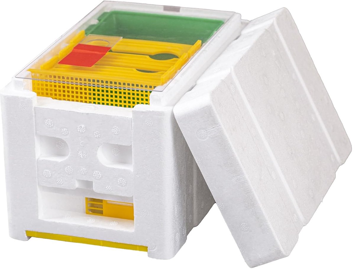 Mini Plus Bijenteelt Koningin Kweek Box EPS Oogst Beehives Bestuiving Doos Bijenkorf Koning Kweekbox Bijenteelt Gereedschap Accessoires Imenteelt Apparatuur