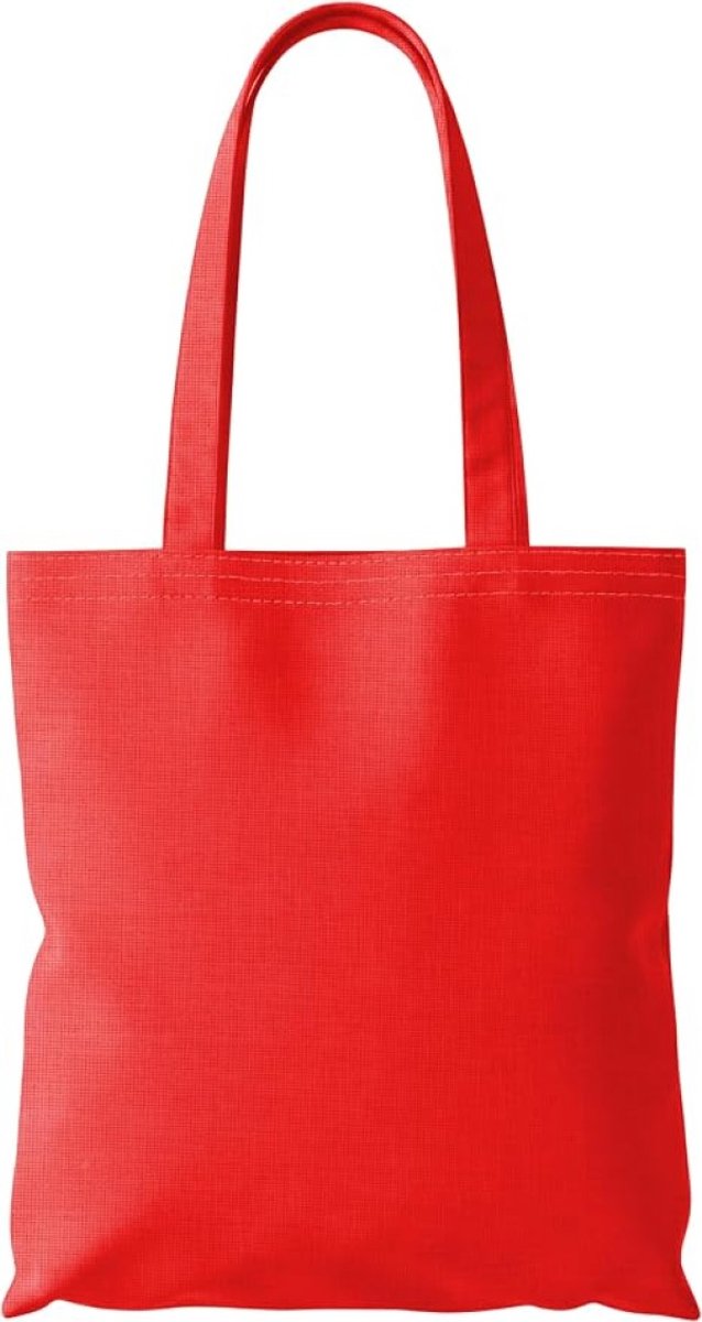 Stoffen Boodschappentas 38x42 cm - Herbruikbare Katoenen Shopper met Lange Hengels