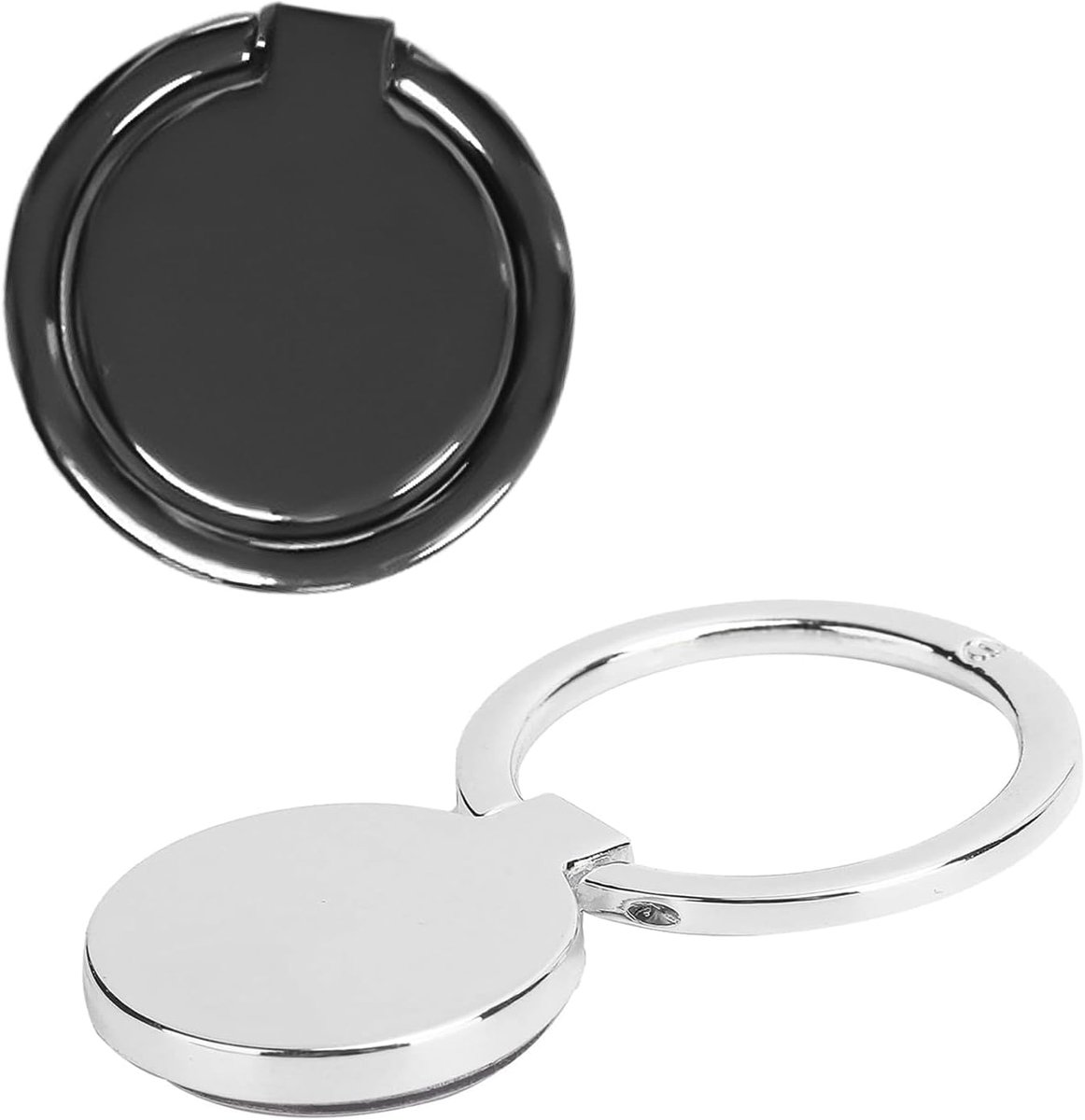 Ringhouder voor mobiele telefoon, 2 stuks ringhouders voor mobiele telefoon, 32 mm, zinklegering, vingerhouder, voor mobiele telefoon of tabletcomputer