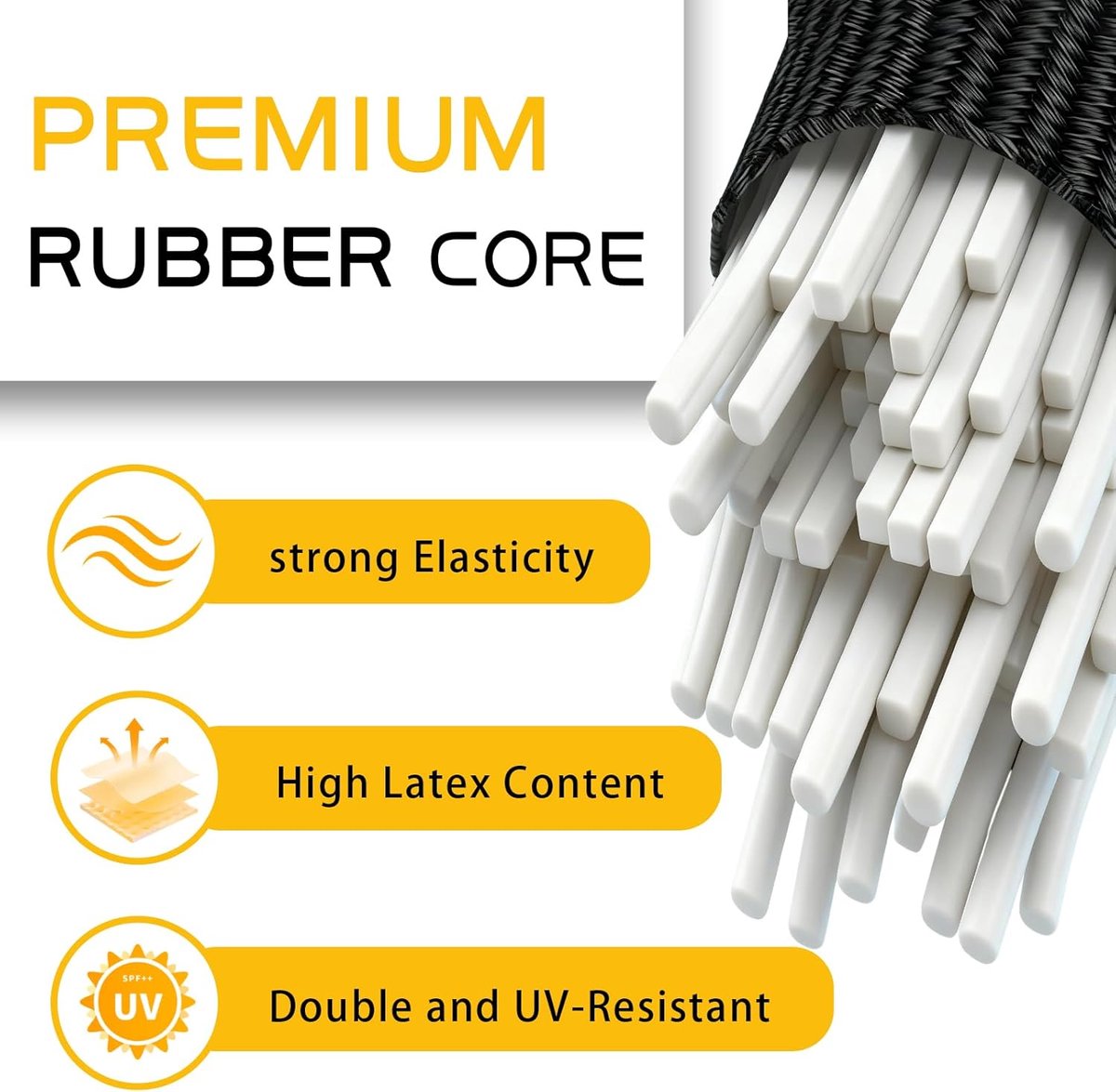Tension rubber met haken - Stretch rubber met carabiner - Set van 6 - Multifunctionele rubberen straps voor bagage - ShopVlot