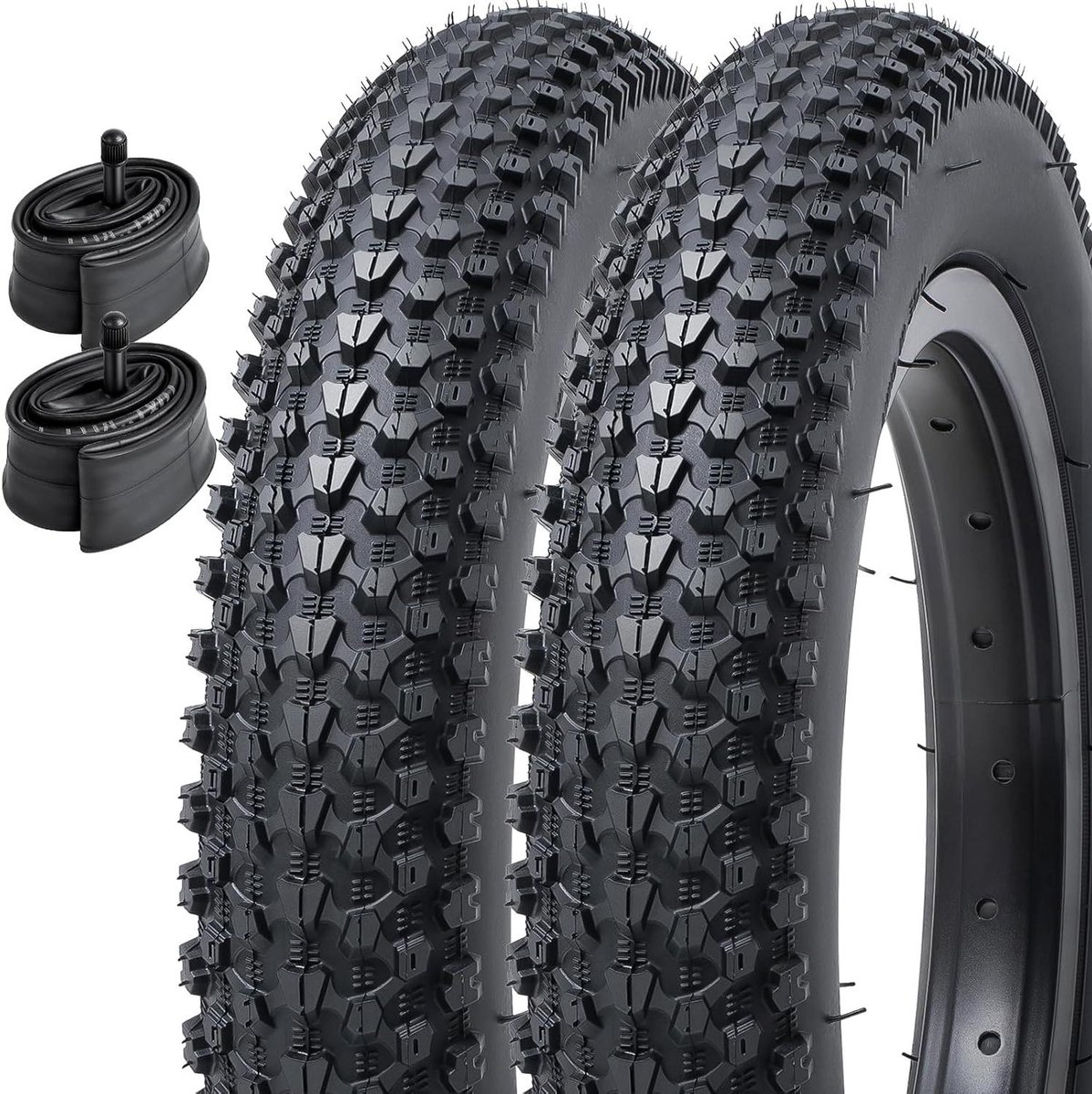 Kinderfietsbanden - Fietsbanden Kinder - Veilig Fietsen - Grip en Stabiliteit - 12 inch - Zwart