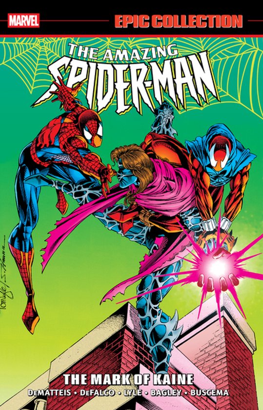 The Amazing Spider-Man Epic Collection : The Mark of Kaine, avec Spider-Man combattant Kaine.