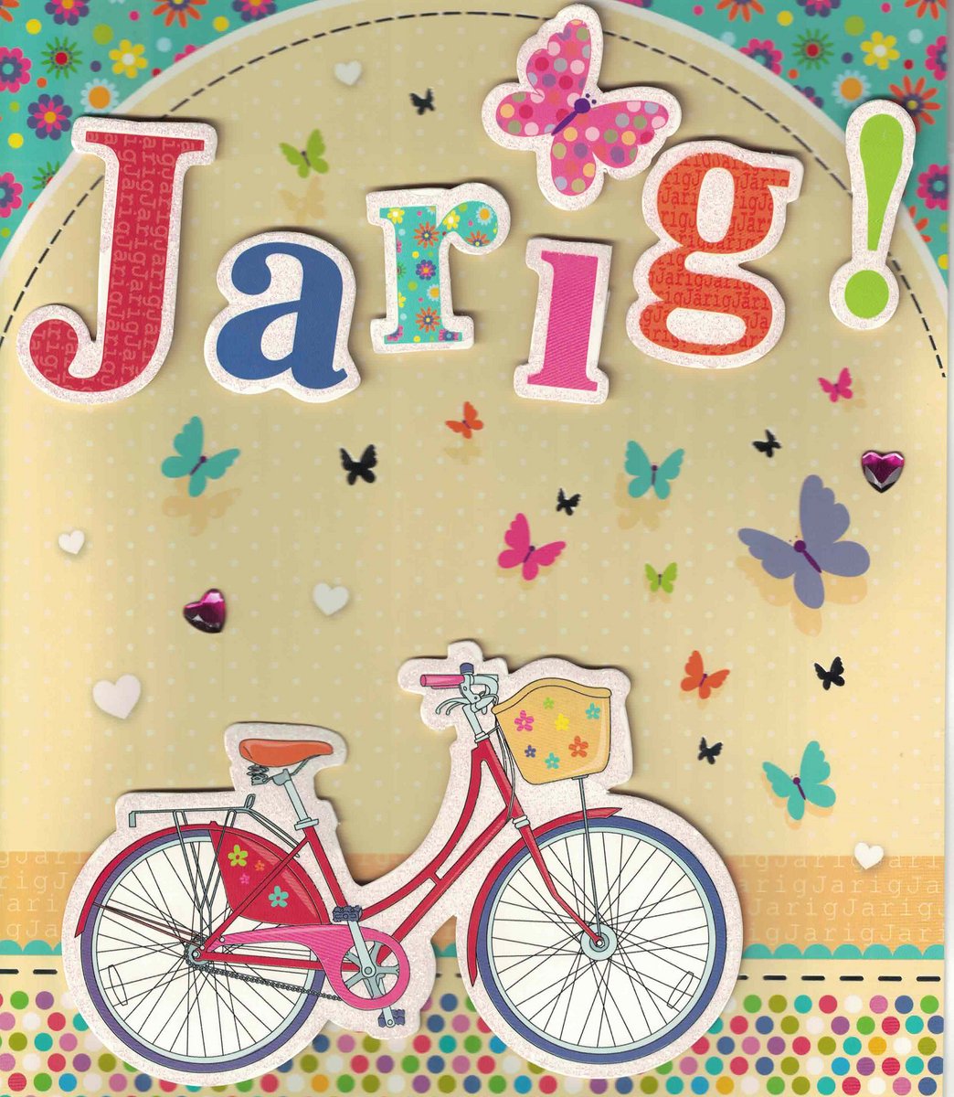 Grote wenskaart – wenskaart - jarig – fijne dag geweest - verjaardag - hartelijk gefeliciteerd