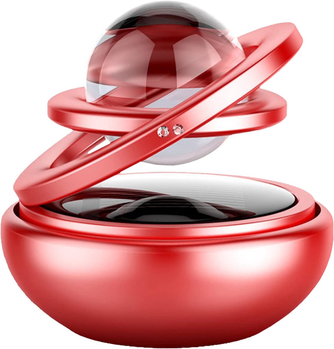 Car Air Freshener, Solar Powered Aromatherapy Diffuser, Aromatherapy Crystal Ball, Rotating Floating Planet - ShopVlot