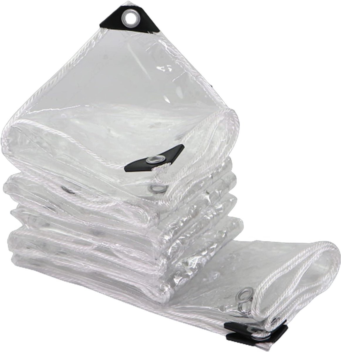Transparant Dekzeil - Waterdicht Zeil PVC - Tuin Beschermen - Glashelder Materiaal - 15x18m - Transparant