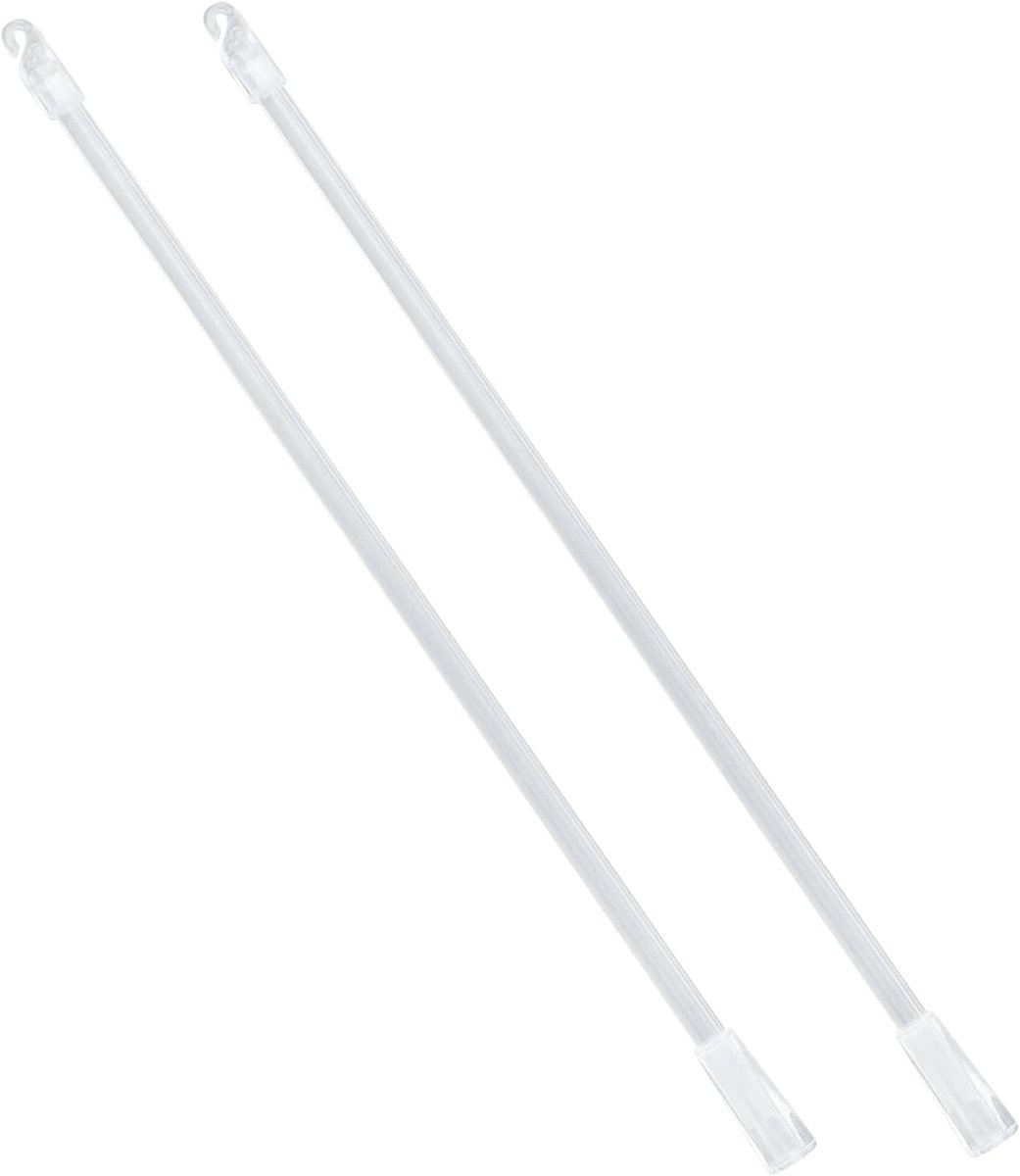 2 Pcs Vertical Blind Rods, 12 Inch Blind Control Stick, Tilting Blind Stick with Hook and Handle - ShopVlot