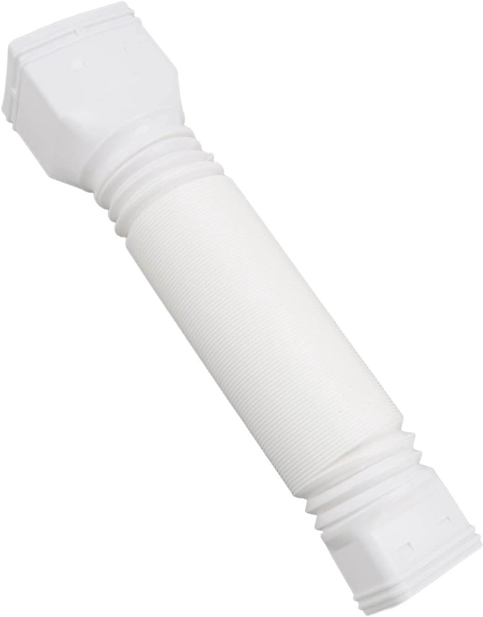 SnelShoppen - Gootafvoer Uitbreidingen, Regenwater Afvoerpijp Verbinder, Flexibele Goot Verlenging van 20 tot 59 Inch (Wit) voor Tuin en Buiten