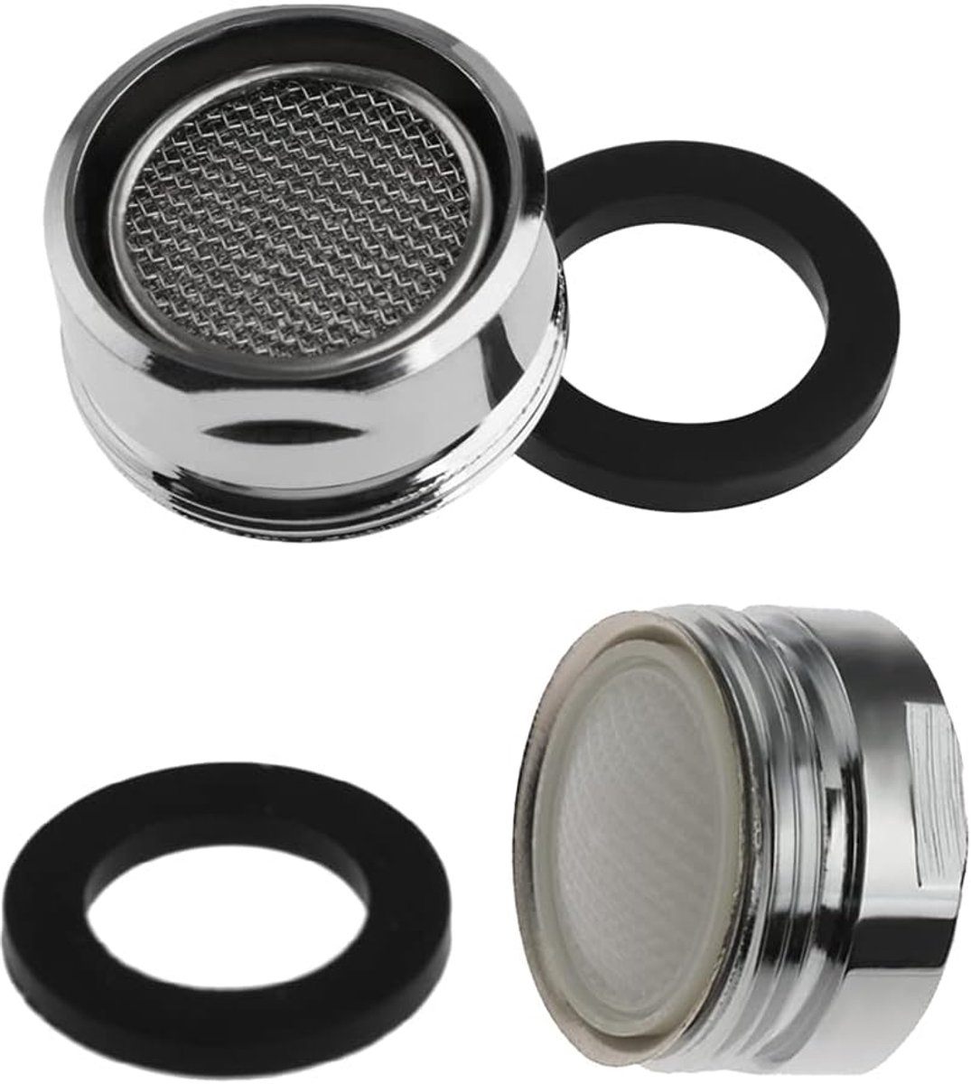 2pcs Basin Faucet Aerator Replacement Male 24mm NPT Male Thread Faucet Adapter Aerators Nozzle for Kitchen Bathroom - ShopVlot
