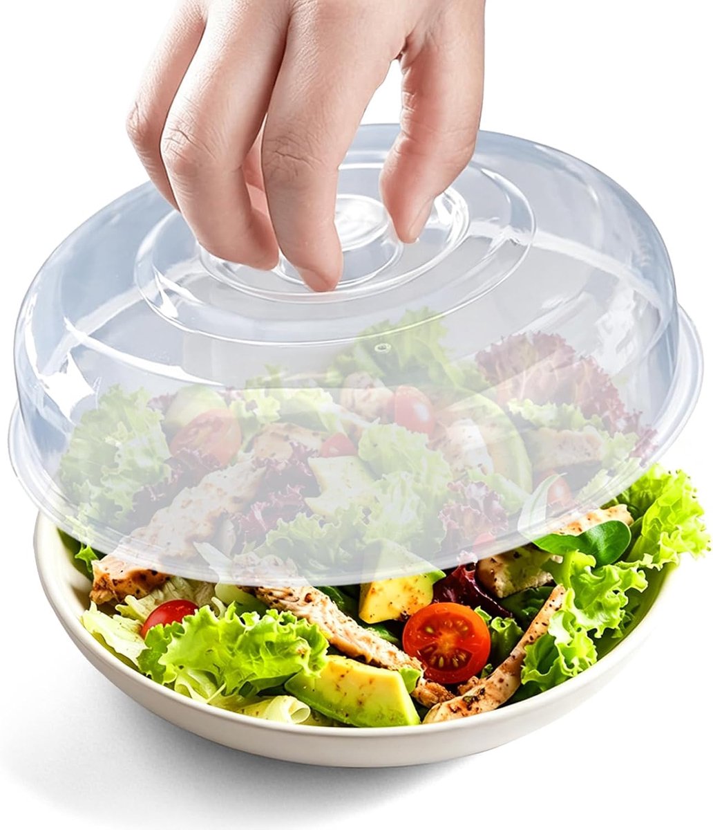 Microwave splatter cover 23cm - anti-splatter deksel - veilig PP materiaal - houdt de magnetron schoon - ShopVlot
