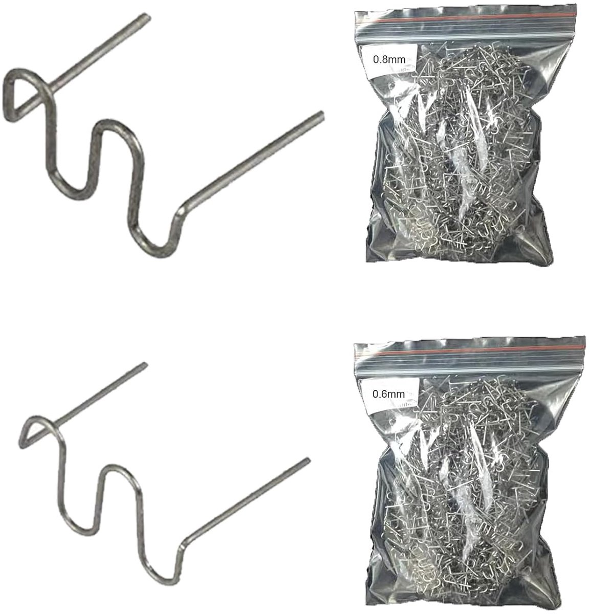 SnelShoppen - 1000 stuks Autoweld Staples Hot Staples voor Solderen en Reparatie van Kunststof, RVS, Duurzaam en Corrosiebestendig