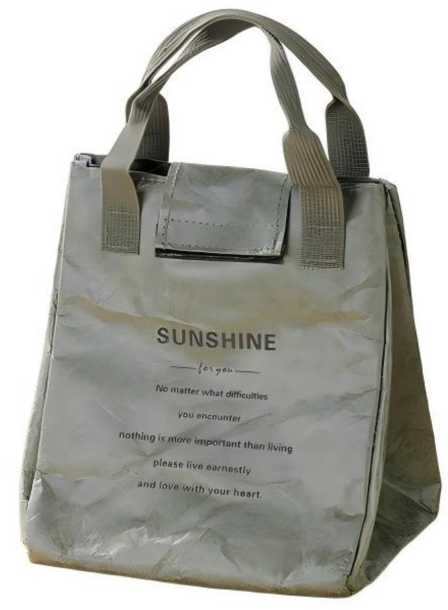 Lunchtas - 19*17*24 cm - opbergtas - lunchbox - isolatietas - handtas - lunchbox - eenvoudig - draagbaar - grote capaciteit - geschikt voor dagelijks woon-werkverkeer, studenten, kantoorpersoneel, picknicks, enz.