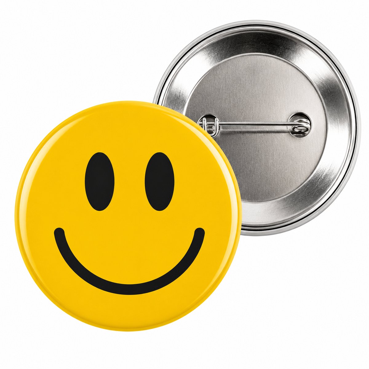 Smiley button - Smiley face - 56mm button met speld - Emoticon button
