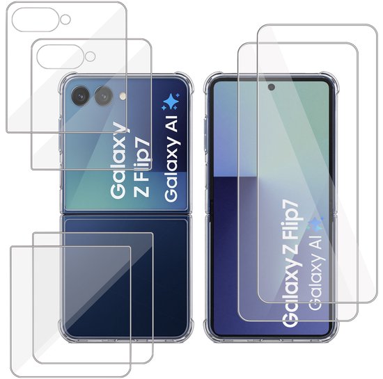 Coques et protecteurs d'écran transparents pour Samsung Galaxy Z Flip7.