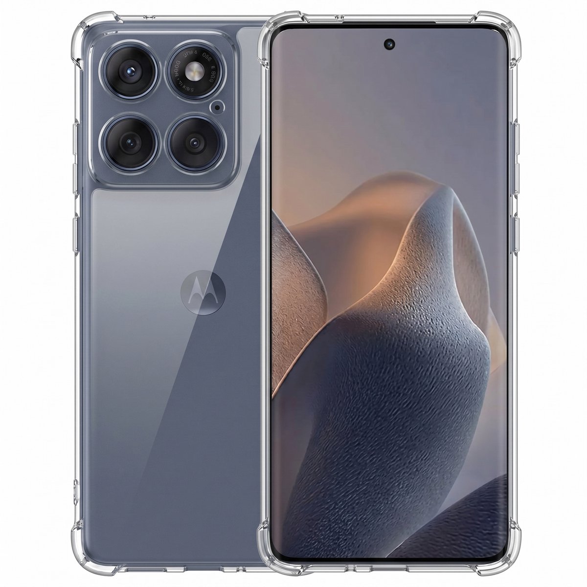 Hoesje geschikt voor Motorola Moto Edge 60 / 60 Fusion – CrystalClear Back Cover – Schokbestendig – Transparant