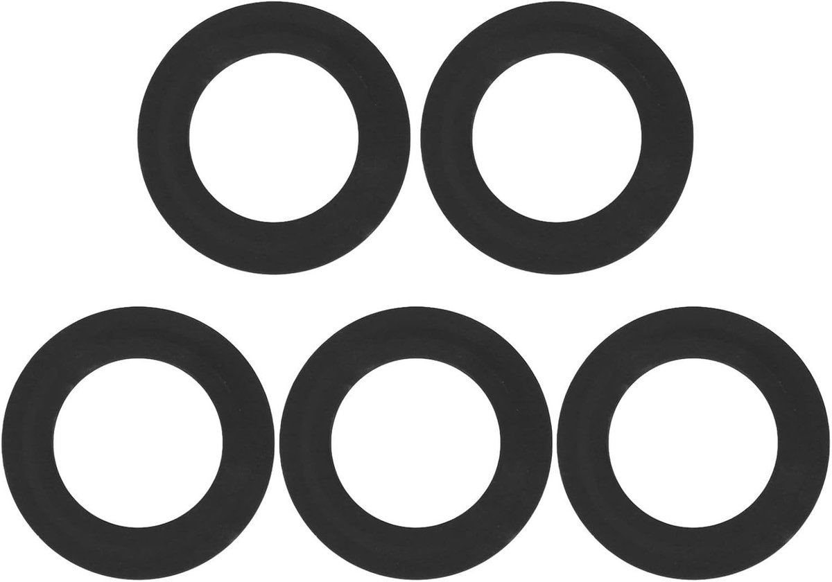 Rubberen afdichting voor toiletspoelklep, geschikt voor Siamp Optima 49 50, waterbesparing, eenvoudige installatie, set van 5