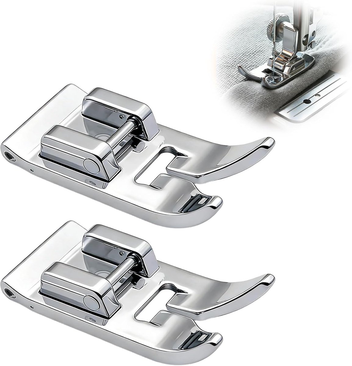 SnelShoppen - Universele multifunctionele naaimachine, multifunctionele persvoeten, zilver, compatibel met alle naaimachines voor DIY-projecten