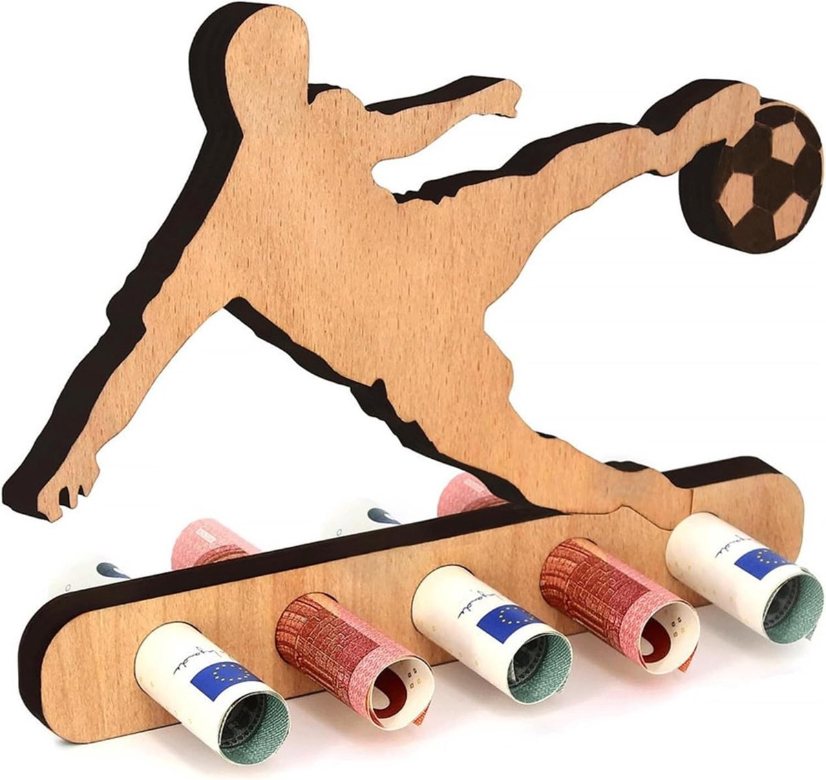 SnelShoppen - Creatieve Geldgeschenk van Hout Paard - Handgemaakte Spaarpot met Paardenmotief - Robuust Cadeau voor Paardenfans - Perfect voor Verjaar