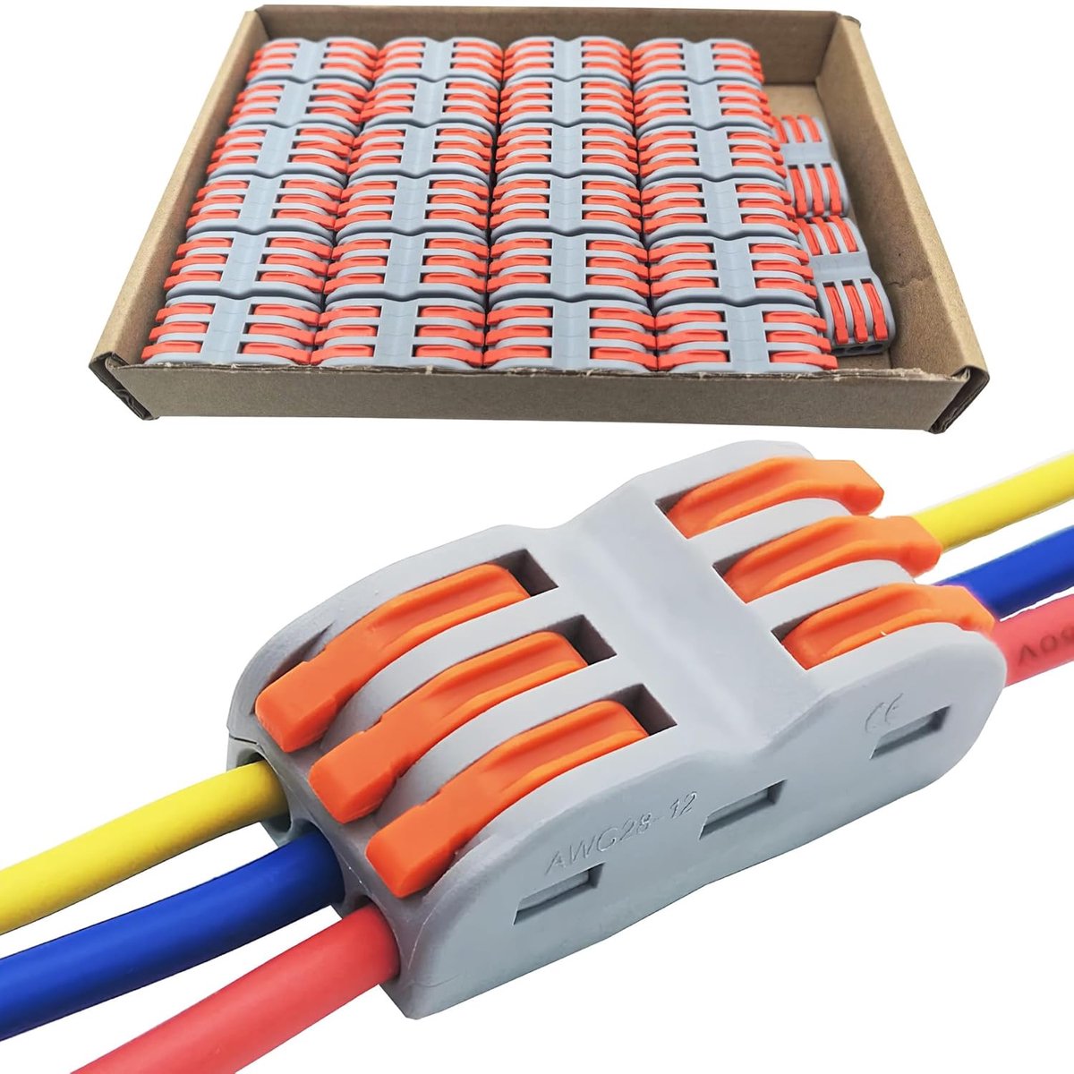 CESFONJER opnieuw te gebruiken Elektrodraadschakelaars-Splicable snelle draadterminals voor veelzijdig gebruik 3TO3 50 - ShopVlot
