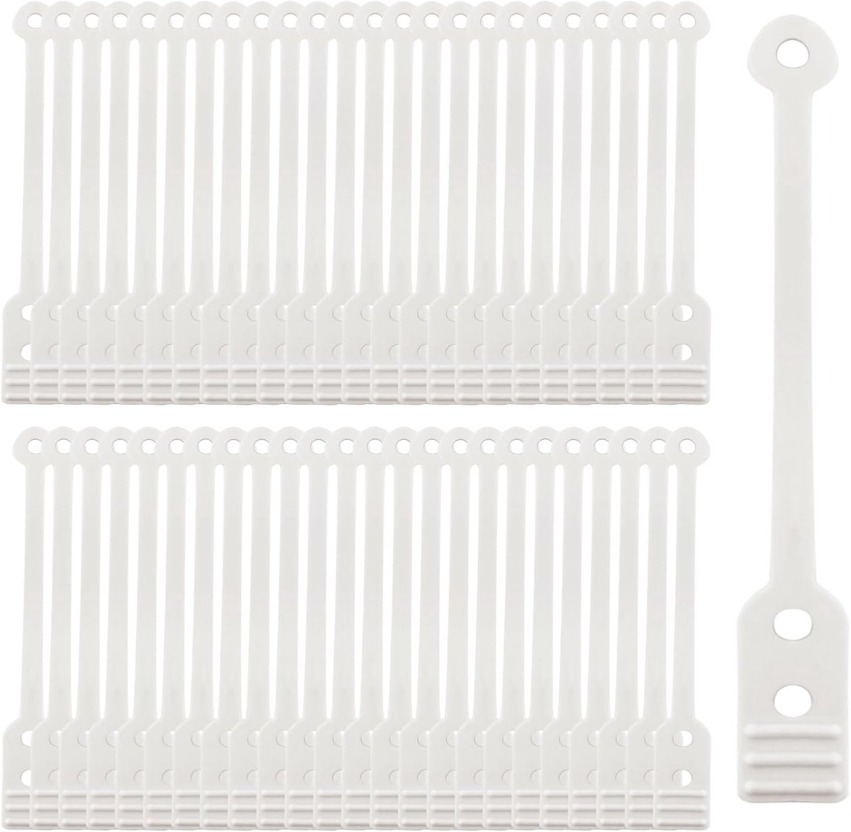 SnelShoppen - 50 Stuks Krullers Haarbandjes Perforated Elastische Haar Tools Voor Krullen Zonder Hitte Nachtkrullen en DIY Styling