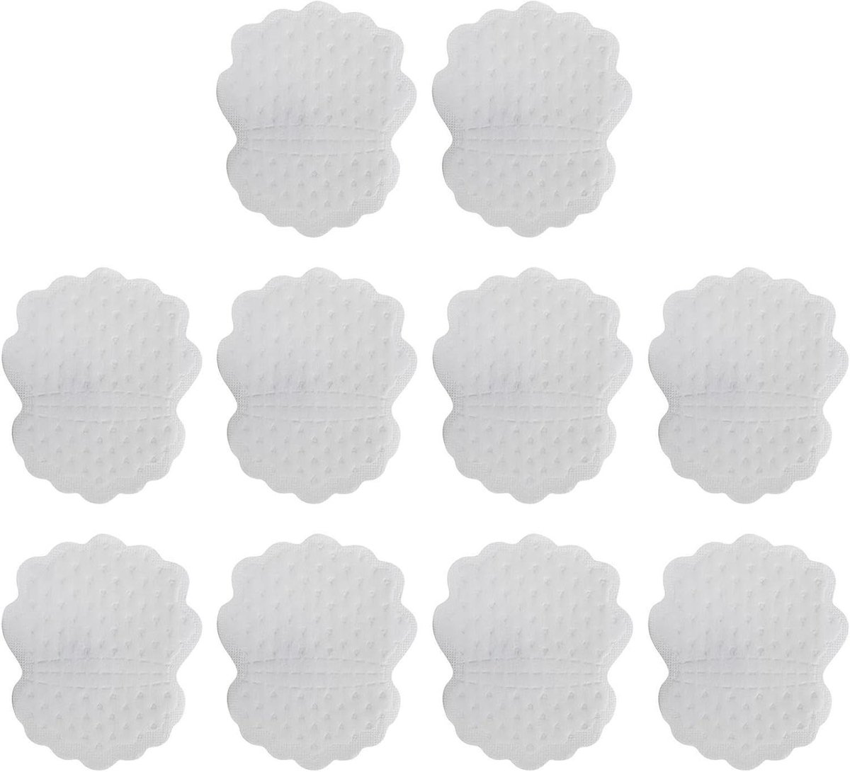 Oksel Zweetpads - Zweetkussentjes - Hygiënisch Zweet Absorberen - Muntgeur Ademend - 10 Stuks - Wit