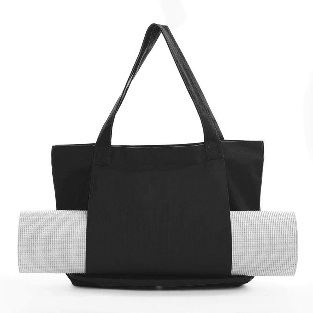 Yoga Tas met Vochtcompartiment, Canvas Handtas voor Yogamat, Ideaal voor Sauna, Reizen en Training