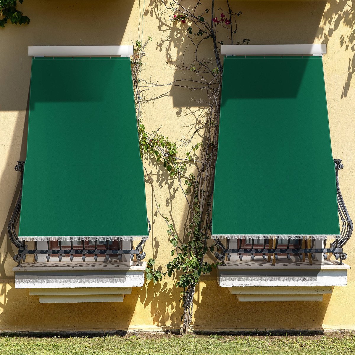 Omgoods - Beschuttingsdoek voor Balkon, Terras of Patio 150 x 250 cm Groen