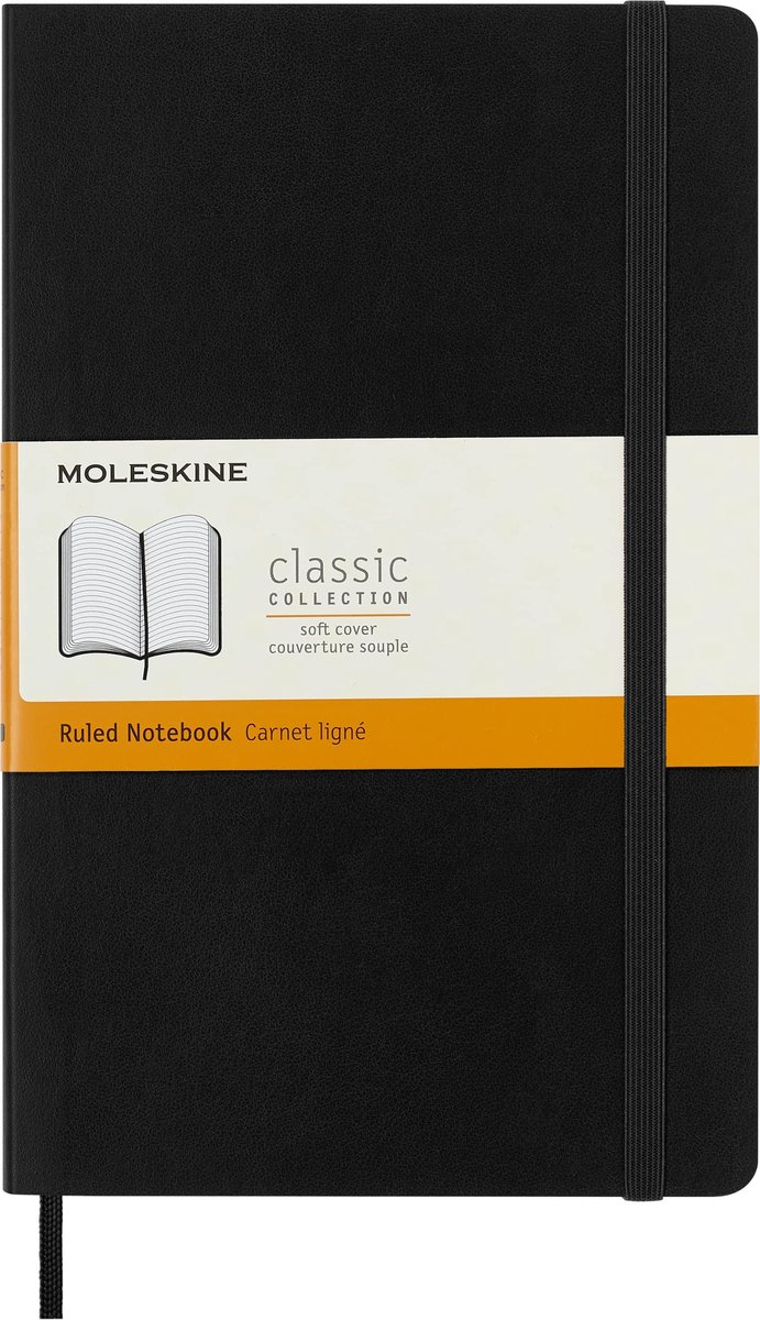 Omgoods - Classic Notitieboek A5, Zacht, Zwart