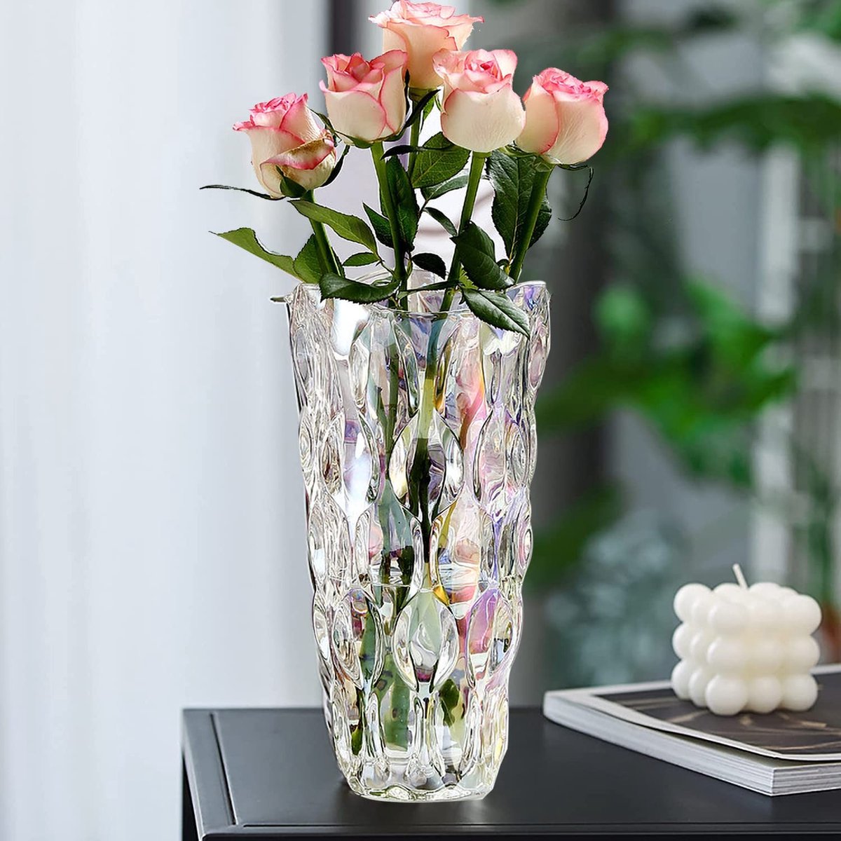 Omgoods - Modern Minimalist Glazen Vaas voor Bloemen