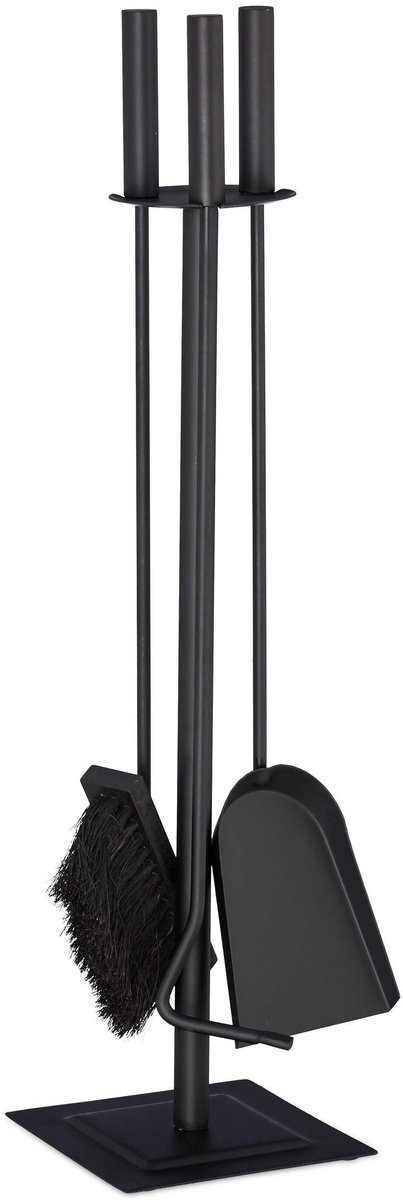 Omgoods - Modern Haardset van 4 Stukken met Houder