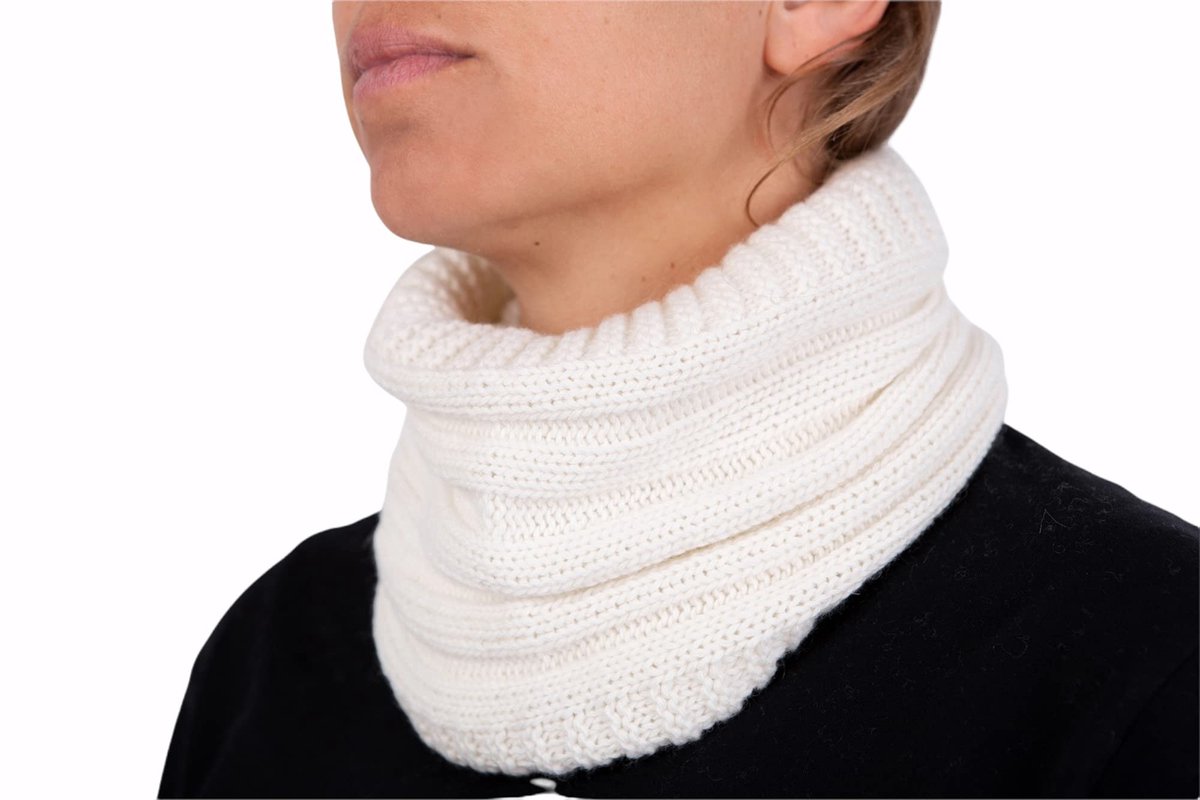 Omgoods - Unisex Kasjmier Sjaal in Wit voor Koude Dagen