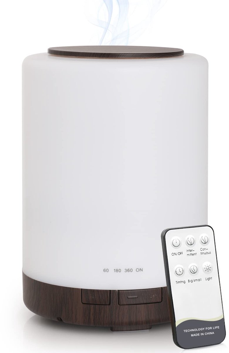 Omgoods - Aroma Diffuser en Luchtbevochtiger 300 ml met Afstandsbediening