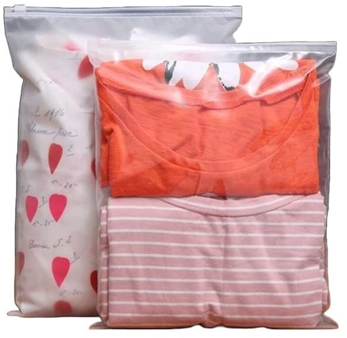 Omgoods - 50 Stuks Ziplock Seal Bags voor Kledingopslag en Reizen