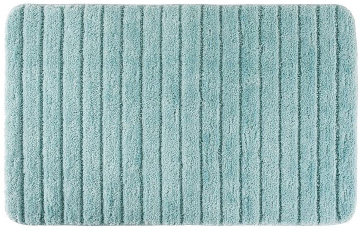 Omgoods - Zachte Badmat 50x80cm met Streepdesign in Mint