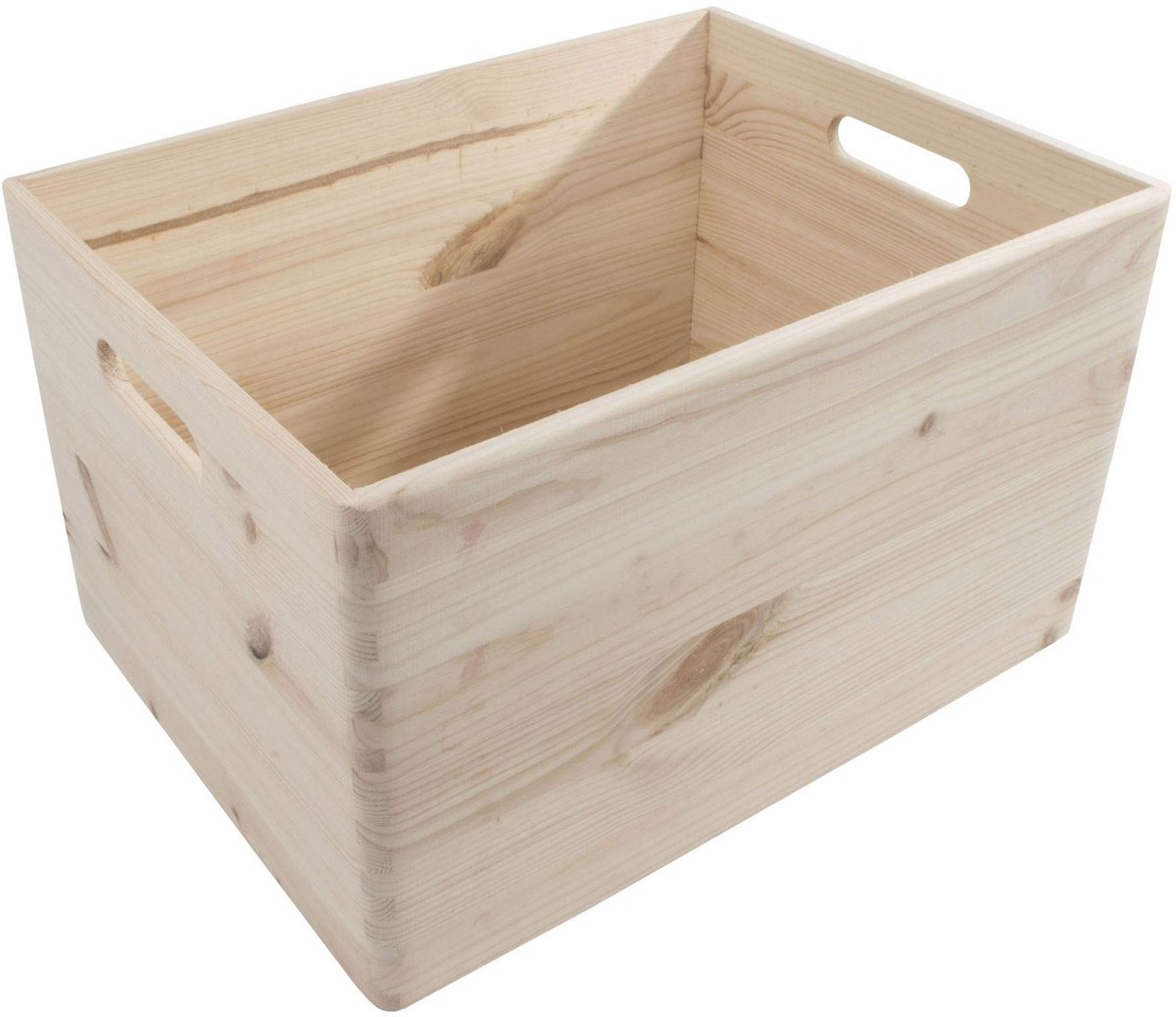 Omgoods - Houten Opbergdoos zonder Deksel, 40 x 30 x 23 cm, Perfect voor Creatieve Projecten