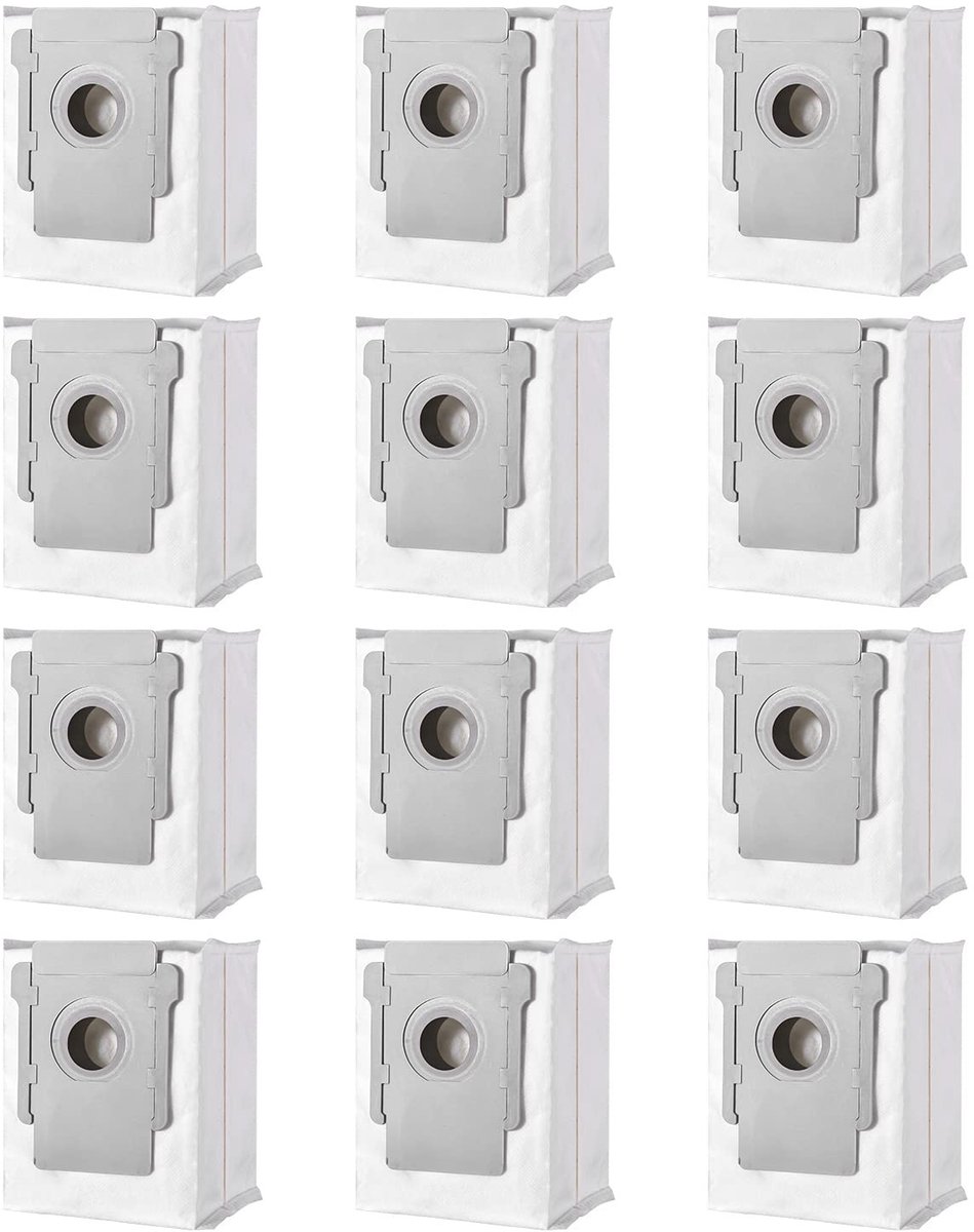 Omgoods - 12 Vervangende Stofzakken voor iRobot Roomba - Compatibel met Diverse Modellen