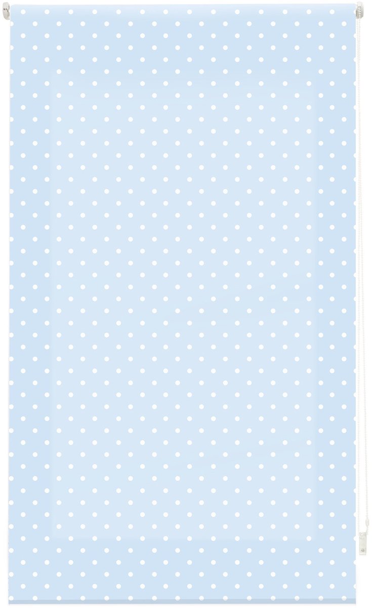 Omgoods - Specks Roller Blind 140 x 180 cm in Lichtblauw
