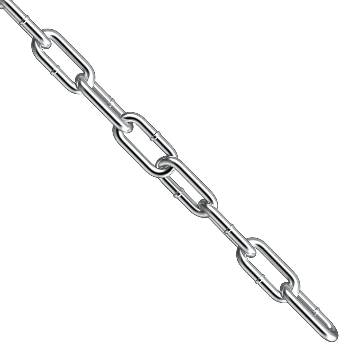 Omgoods - RVS Veiligheidsketting 1/4 inch x 10 m voor Boot en Beveiliging
