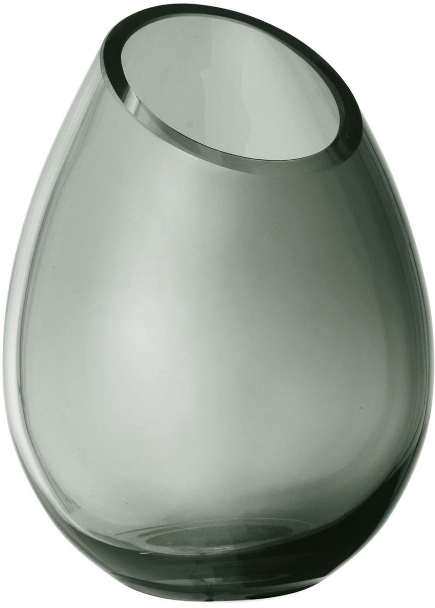 Omgoods - Vaas van Gekleurd Glas in Rookkleur