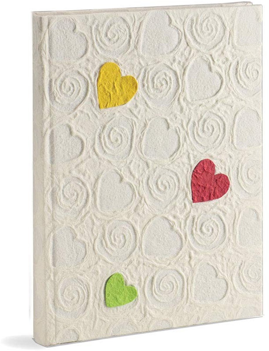 Omgoods - Fotoalbum 20 x 25 cm met 60 Pagina's en Harten Motief