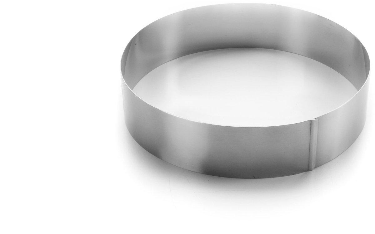 Omgoods - Ronde Cake Ring 24x6 cm van RVS