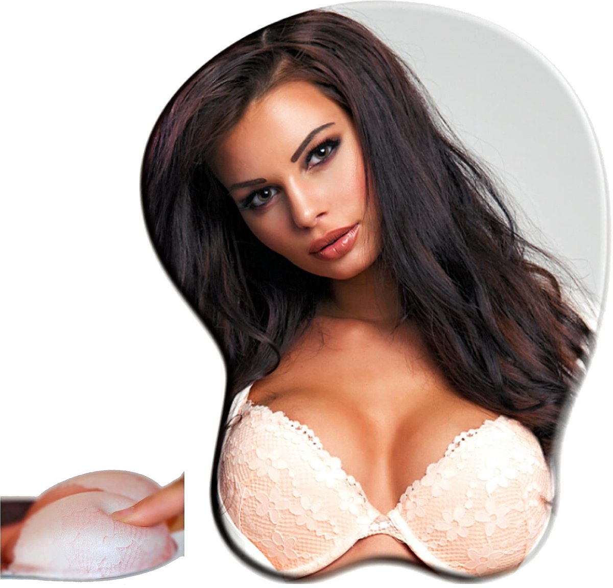 Omgoods - Silicone Borsten Muismat met Polssteun - Ergonomische 3D Muismat voor Kantoor