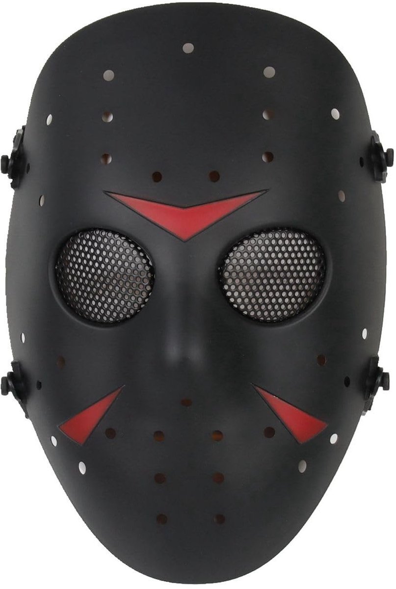 Omgoods - Volledige Gezichtsmasker met Metaalrooster voor Halloween
