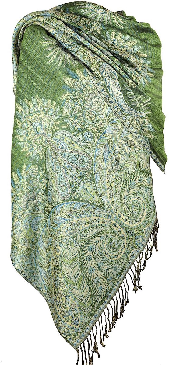 Omgoods - Vrouwelijke Pashmina Sjaal met Paisleypatroon