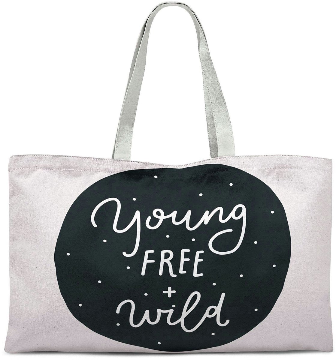 Omgoods - 100% Katoenen Geprinte Tote Bag, Herbruikbare Winkeltas